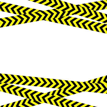 Caution sign with yellow line png