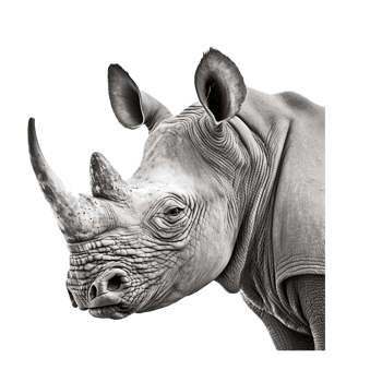 White rhinoceros Horn png