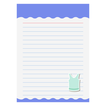 Paper Note Basketball Jersey Bullet Journal Sticker Clothing png