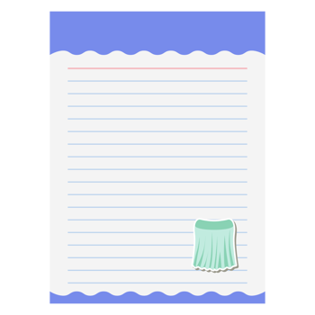 Paper Note Rempel Span Skirt Bullet Journal Sticker Clothing png