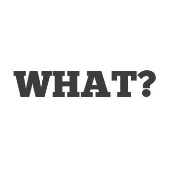 Word What with question mark on a Transparent Background png