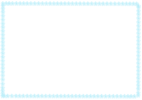 Frame Of Blue Line Watercolor Hand Painted Illustrations With Blank Space Background For Banner Or Presentation png