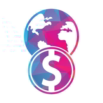 World Money logo design vector. Money logo design template, Icon symbol. vector