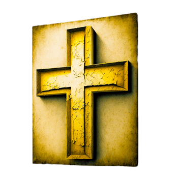 golden cross illustration png