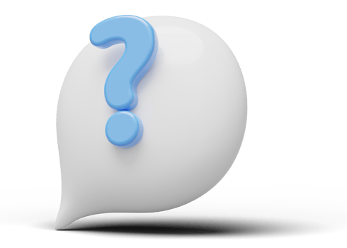 3d question mark bubble icon. Glossy speech balloon for ask FAQ or QA answer symbol on transparent. Talk support messages box online concept. Comment text cloud. Cartoon icon minimal smooth. 3d render png