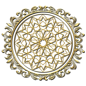 GOLDEN GEOMETRIC STAR png