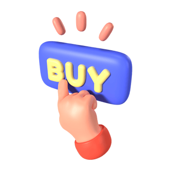 Buy Button 3D Illustration Icon png