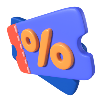 Discount Star 3D Illustration Icon png