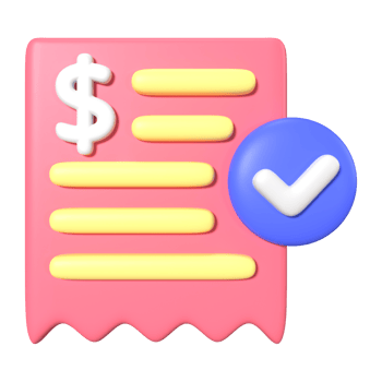 Invoices 3D Illustration Icon png