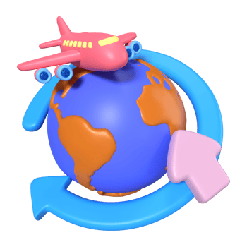 World Delivery 3D Illustration Icon png