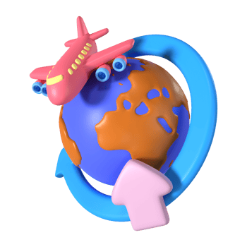 World Delivery 3D Illustration Icon png
