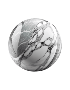 Marble stone ball isolated on transparent created with png