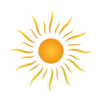 Sun vector icon