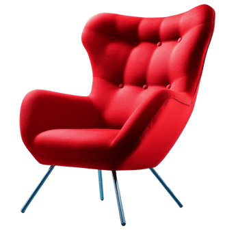Modern armchair cutout png