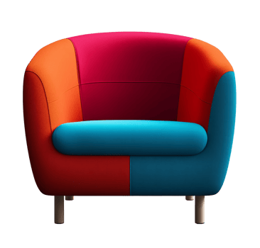 Modern armchair cutout png