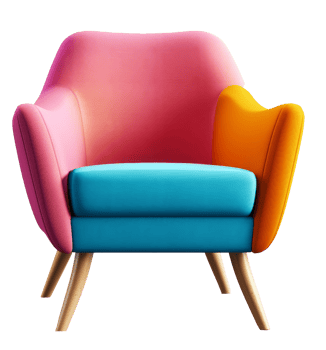 Modern armchair cutout png