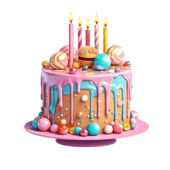 Birthday cake cutout png