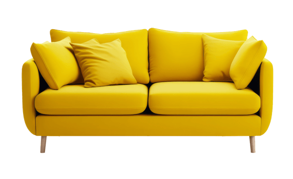 Modern sofa cutout png
