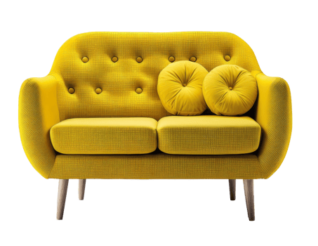 Modern sofa cutout png