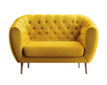 Modern sofa cutout png