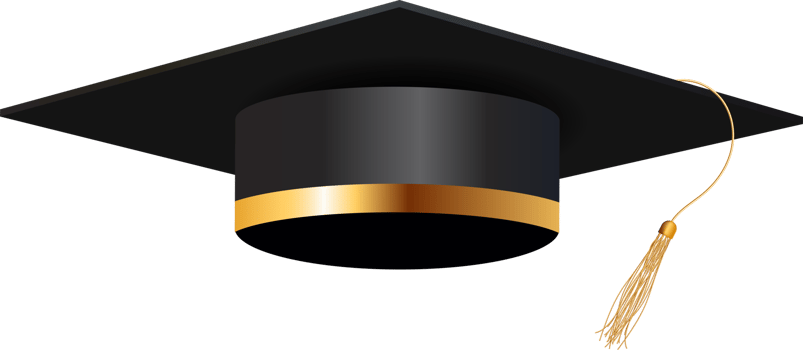 Graduation cap. Vector Illustration png