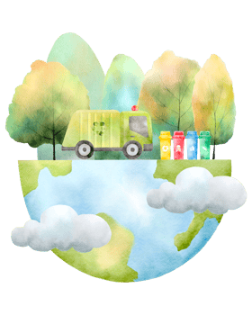global environment Watercolor png