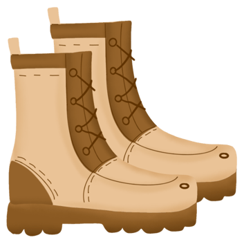 hand drawn camping element png