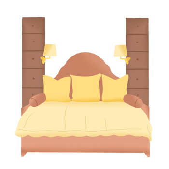 hand drawn furniture illustration png