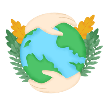 hand drawn earth illustration png