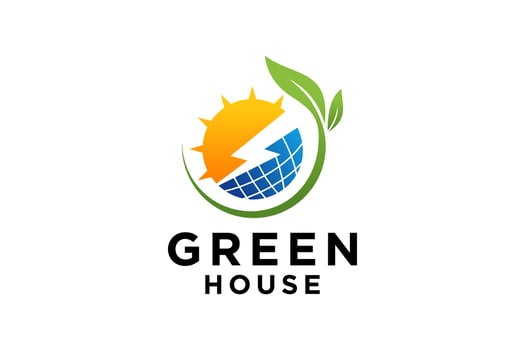 Modern energy logo design. solution, positive, modern, energy, icon, Premium Vector. vector