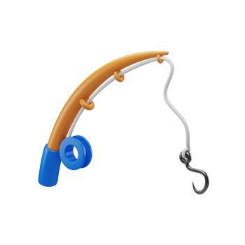 3D Fishing Render Illustration png