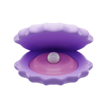 3D Sea Shell Render Illustration png