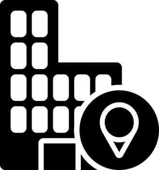 solid icon for business vector