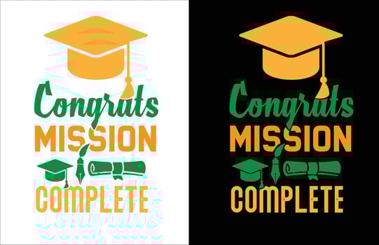 Graduate T shirt design , T shirt design , vector