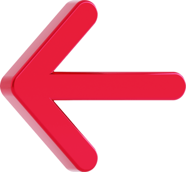 Arrow 3d icon isolated. png