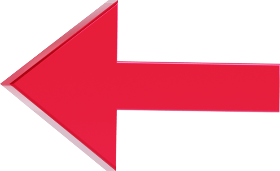 Arrow 3d icon isolated. png
