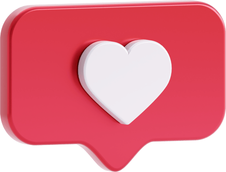 heart like icon, love post social media notifications isolated. png