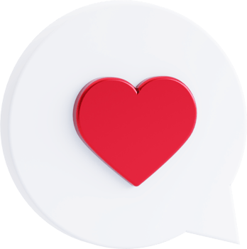 heart like icon, love post social media notifications isolated. png