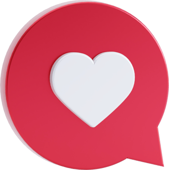 heart like icon, love post social media notifications isolated. png