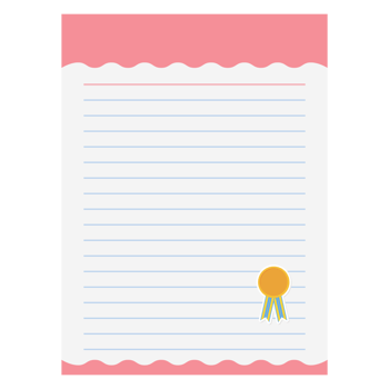 Paper Note Award Ribbon Blank Medal Gold Basic Shape png