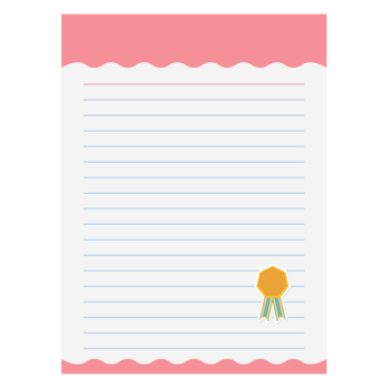 Paper Note Award Ribbon Blank Medal Gold Basic Shape png