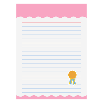 Paper Note Award Ribbon Blank Medal Gold Basic Shape png