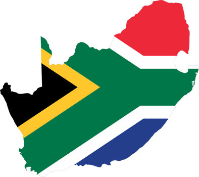 South Africa flag pin map location png