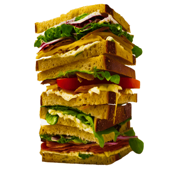 AI generative sandwich PNG  transparent