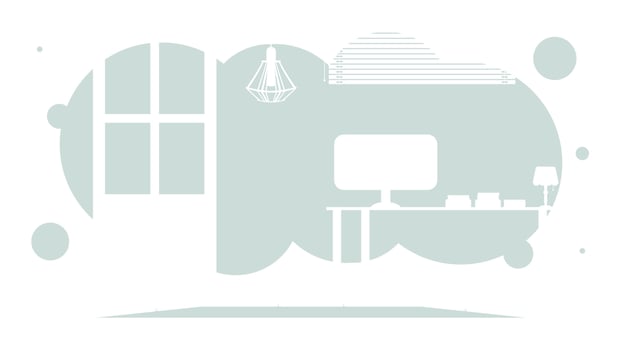 Room in flat style. Background for your scene. illustration. vector