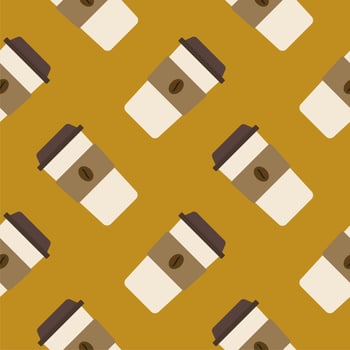cup of coffee seamless pattern vector illustration