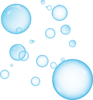 Realistic soap bubbles. Png Bubbles are located on a transparent background. Flying soap bubbles. PNG.