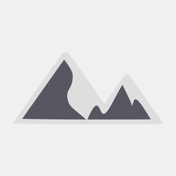 Icon mountains. Camping and adventure elements. Icons in flat style. Good for prints, posters, logo, advertisement, infographics, etc. vector