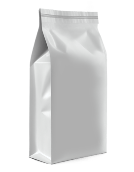 White blank packaging on transparent background, created with png