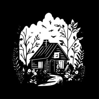 Cottagecore - Minimalist and Flat Logo - Vector illustration
